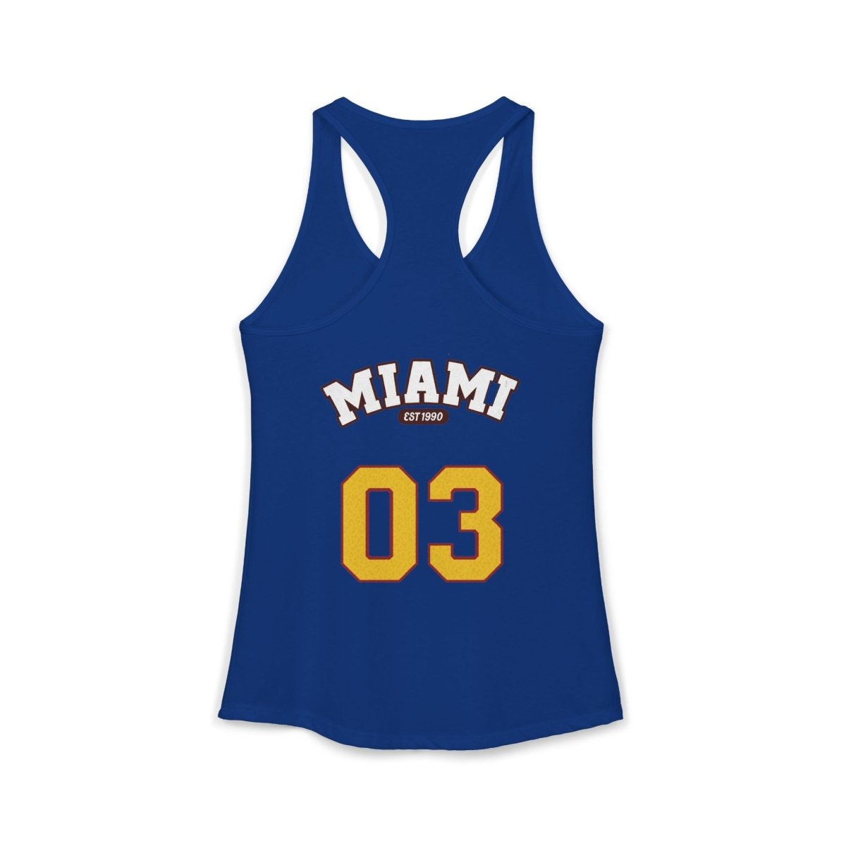 Miami Varsity Women's Racerback Tank Top - Chinchilla Choons